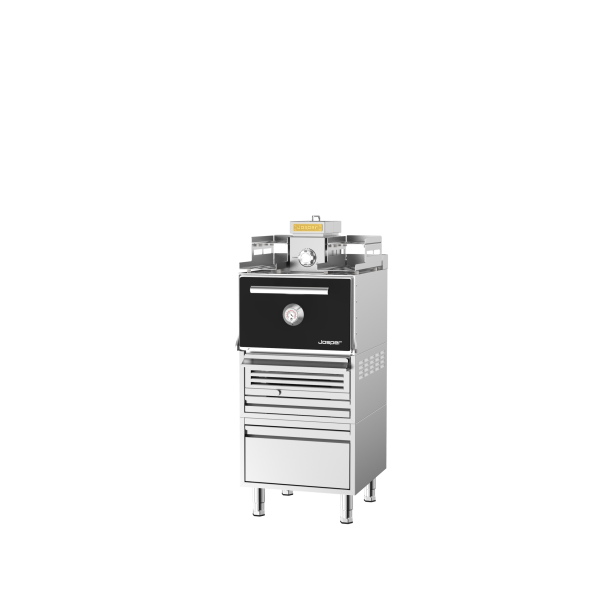 Josper HJX-PRO-S80-WTD faszéntüzelésű kemence fiókos állványon, melegen-tartó polcokkal - Image 2